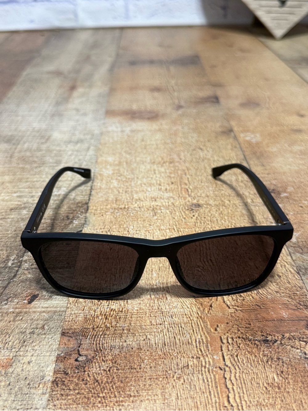 Lacoste L860S (L860SN) 002 Matte Black Square Sunglasses – Size 56-18-145